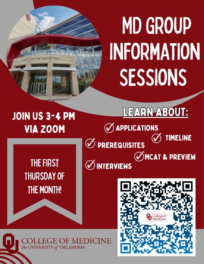 OU College of Medicine MD Group Information Sessions Discover OU