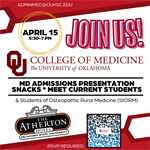 OU MD Admissions @ OSU's Atherton Hotel